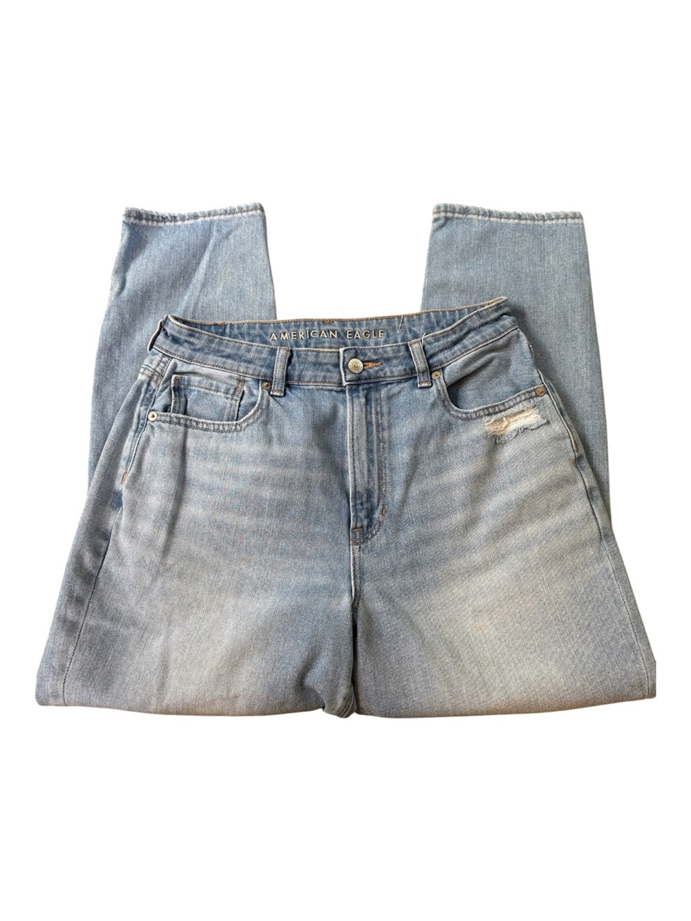American Eagle Distressed Mom Jeans.  Size 10 Short - Picture 3 of 6